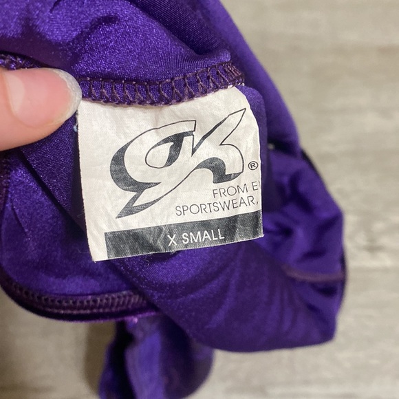 GK Purple Metallic Gymnastics Leotard - Picture 4 of 4